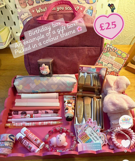 Pink themed Birthday Box